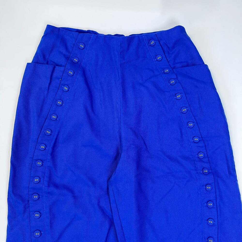 NWOT Farm Rio Navy Blue High Waisted Pants Size M W30 Women's - Picture 7 of 13